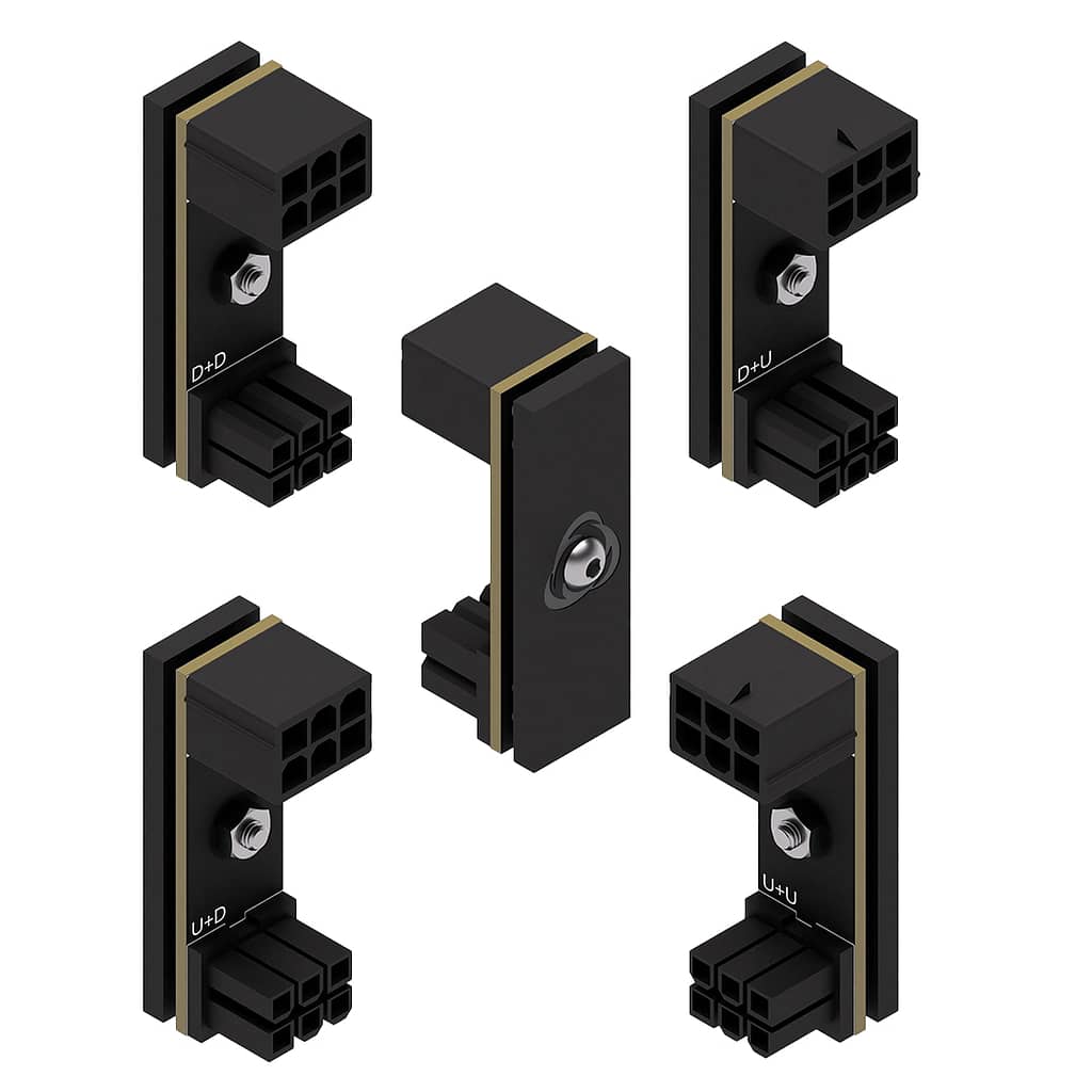 Shift 8pin PCIE 180 Degree Adaptors - Singularity Computers