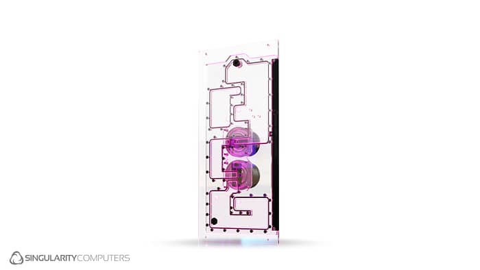 Lian Li O11D XL EVO Front Dual D5 Reservoir Distribution Plate Clear - Image 5