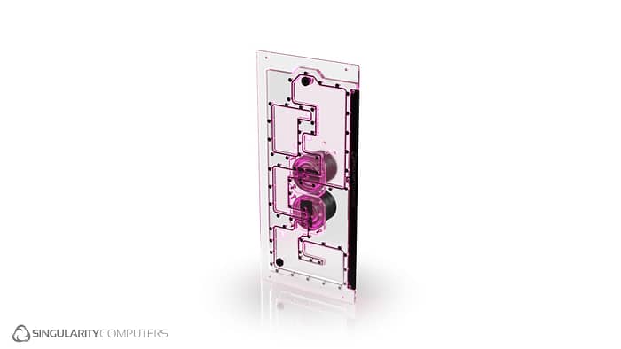 Lian Li O11D XL EVO Front Dual D5 Reservoir Distribution Plate Clear - Image 6